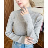 パールハイネックリブニットプルオーバー | moment+ | 詳細画像37 