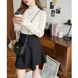 パールハイネックリブニットプルオーバー | moment+ | 詳細画像5 