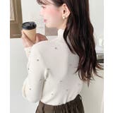 ビジューハイネックリブニットプルオーバー | moment+ | 詳細画像14 