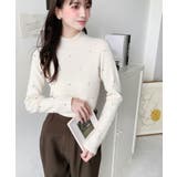 ビジューハイネックリブニットプルオーバー | moment+ | 詳細画像16 