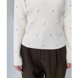 ビジューハイネックリブニットプルオーバー | moment+ | 詳細画像19 