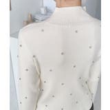 ビジューハイネックリブニットプルオーバー | moment+ | 詳細画像21 