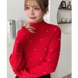 ビジューハイネックリブニットプルオーバー | moment+ | 詳細画像40 