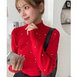 ビジューハイネックリブニットプルオーバー | moment+ | 詳細画像41 