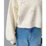 パールリボンパーツ付きショート丈もちもちニットプルオーバー | moment+ | 詳細画像13 