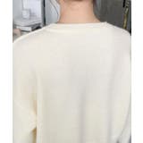 パールリボンパーツ付きショート丈もちもちニットプルオーバー | moment+ | 詳細画像16 