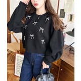 パールリボンパーツ付きショート丈もちもちニットプルオーバー | moment+ | 詳細画像20 