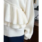 アシメフリルもちもちニットプルオーバー | moment+ | 詳細画像11 