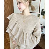 アシメフリルもちもちニットプルオーバー | moment+ | 詳細画像23 