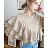 アシメフリルもちもちニットプルオーバー | moment+ | 詳細画像24 