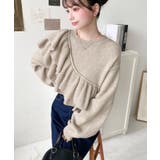 アシメフリルもちもちニットプルオーバー | moment+ | 詳細画像28 