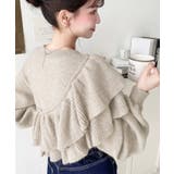 アシメフリルもちもちニットプルオーバー | moment+ | 詳細画像29 