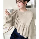 アシメフリルもちもちニットプルオーバー | moment+ | 詳細画像30 