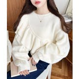 アシメフリルもちもちニットプルオーバー | moment+ | 詳細画像5 