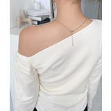 アシメワンショルリブニットプルオーバー | moment+ | 詳細画像16 