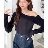 アシメワンショルリブニットプルオーバー | moment+ | 詳細画像21 