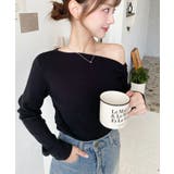 アシメワンショルリブニットプルオーバー | moment+ | 詳細画像28 