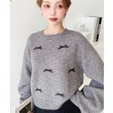 リボンビジューショート丈もちもちニットプルオーバー | moment+ | 詳細画像38 