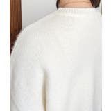 リボンビジューショート丈もちもちニットプルオーバー | moment+ | 詳細画像9 