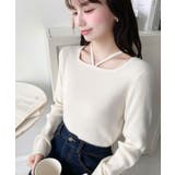 ホルターネックリブニットプルオーバー12G | moment+ | 詳細画像11 