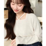 ホルターネックリブニットプルオーバー12G | moment+ | 詳細画像14 