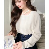 ホルターネックリブニットプルオーバー12G | moment+ | 詳細画像15 