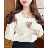 ホルターネックリブニットプルオーバー12G | moment+ | 詳細画像2 