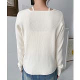 ホルターネックリブニットプルオーバー12G | moment+ | 詳細画像26 