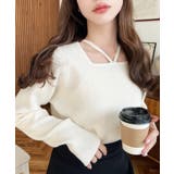 ホルターネックリブニットプルオーバー12G | moment+ | 詳細画像3 