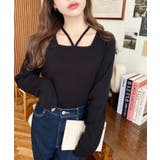 ホルターネックリブニットプルオーバー12G | moment+ | 詳細画像30 