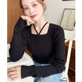 ホルターネックリブニットプルオーバー12G | moment+ | 詳細画像33 