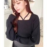 ホルターネックリブニットプルオーバー12G | moment+ | 詳細画像41 