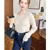 ホルターネックリブニットプルオーバー12G | moment+ | 詳細画像60 