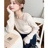 ホルターネックリブニットプルオーバー12G | moment+ | 詳細画像62 