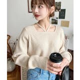 ホルターネックリブニットプルオーバー12G | moment+ | 詳細画像66 