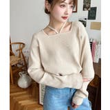 ホルターネックリブニットプルオーバー12G | moment+ | 詳細画像67 