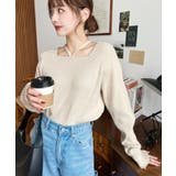 ホルターネックリブニットプルオーバー12G | moment+ | 詳細画像69 