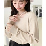 ホルターネックリブニットプルオーバー12G | moment+ | 詳細画像71 