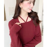 ホルターネックリブニットプルオーバー12G | moment+ | 詳細画像80 