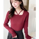 ホルターネックリブニットプルオーバー12G | moment+ | 詳細画像81 