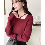 ホルターネックリブニットプルオーバー12G | moment+ | 詳細画像84 