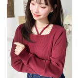 ホルターネックリブニットプルオーバー12G | moment+ | 詳細画像85 