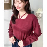 ホルターネックリブニットプルオーバー12G | moment+ | 詳細画像87 