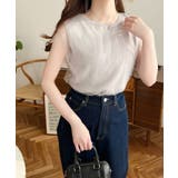 チュールレイヤードフレンチスリーブニットプルオーバー | moment+ | 詳細画像11 