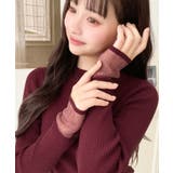 クルーネック袖シアーリブニットプルオーバー12G | moment+ | 詳細画像66 