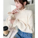 キャンディスリーブリブニットプルオーバー | moment+ | 詳細画像11 