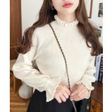 キャンディスリーブリブニットプルオーバー | moment+ | 詳細画像2 