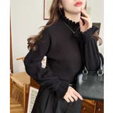 キャンディスリーブリブニットプルオーバー | moment+ | 詳細画像20 