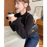 キャンディスリーブリブニットプルオーバー | moment+ | 詳細画像25 