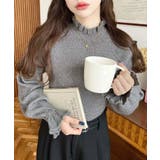 キャンディスリーブリブニットプルオーバー | moment+ | 詳細画像28 